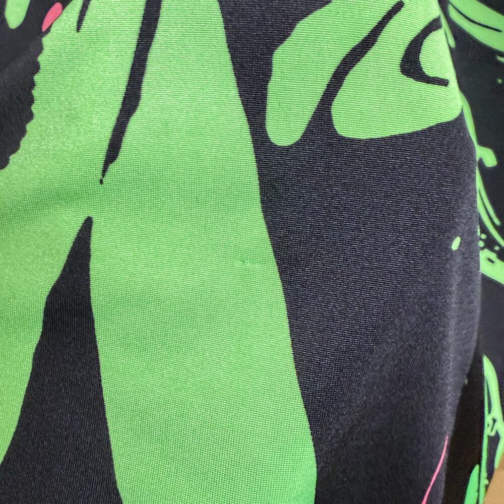 Jamie Sadock Dress Medium Green Sleeveless Graphic Tentacle Tennis Sport Sign * - Picture 10 of 13